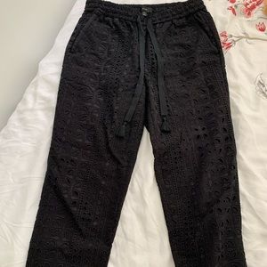 J-Crew Eyelet Pull-on Pants - NWT!